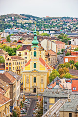 St Rokus Kapolna Church in city center of Budapest