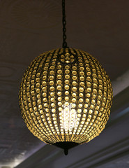 Lighting lamp inside crystal decor