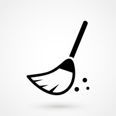 broom icon vector