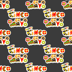 Seamless pattern. Mexican holiday Cinco de Mayo. Hand drawn package design. Vector illustration.