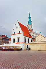 Obraz premium Market Square with Old Town Hall in Market Square Poznan
