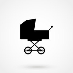 Fototapeta na wymiar Baby Stroller icon