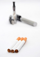  electronic cigarette on white