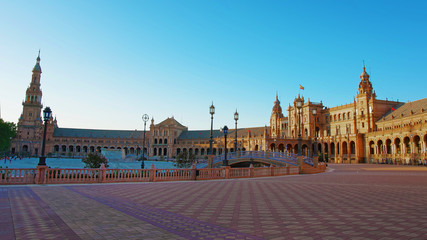 Obraz premium Spanish Square in Seville