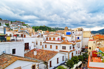 Tossa de Mar on Costa Brava at Mediterranean Sea