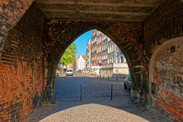 Arch in old town in Gdansk