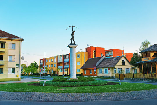 Archer sculpture of Druskininkai