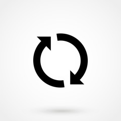 Refresh, Reload Isolated Flat Web Mobile Icon