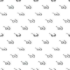 Seamless pattern with sunglasses