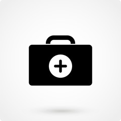 First aid Icon in trendy flat style isolated on grey background. Medical symbol