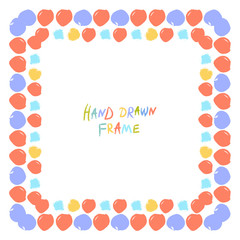 Colorful abstract frame