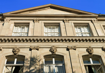 Facade of International museum of reformation in Geneva