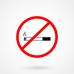 No smoking sign icon vector illustration eps
