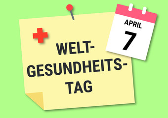 Ankündigung Weltgesundheitstag