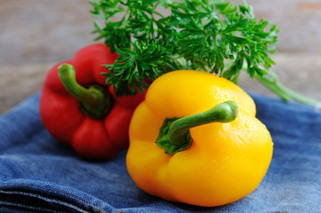 Mixed fresh peppers Fresh sweet
