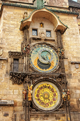 Astronomical clock at Old Town Hall in Prague