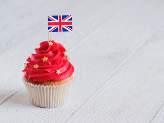 Cupcake with National flag