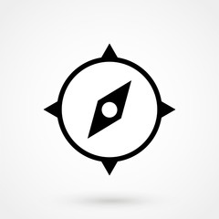Compass Icon Vector.
