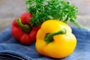 Mixed fresh peppers Fresh sweet