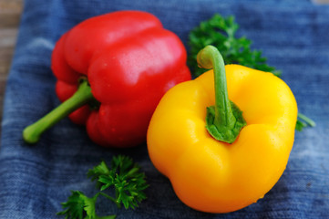 Mixed fresh peppers Fresh sweet