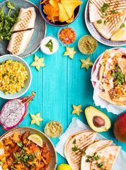 Mexican food background