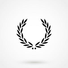 Victory wreath Icon Vector.