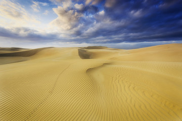 Fototapeta na wymiar Sand dune soft legprints