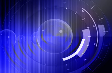 Abstract techno blue background