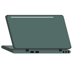 Obraz na płótnie Canvas laptop computer notebook in isolated on a white background. Vector illustration.
