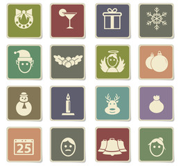 christmas icon set