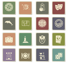 cruise icon set