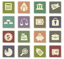 finance icon set