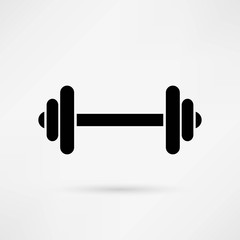 Dumbbell vector icon