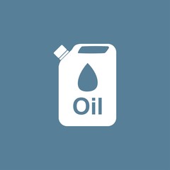Jerrycan oil. vector icon