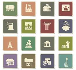 infrastructure icon set
