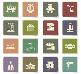 infrastructure icon set