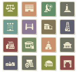 infrastructure icon set