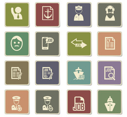 job search icon set