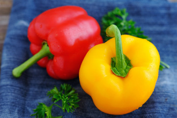 Mixed fresh peppers Fresh sweet