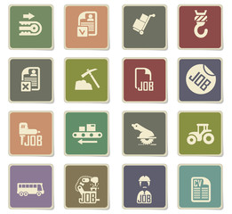 job search icon set