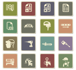 job search icon set