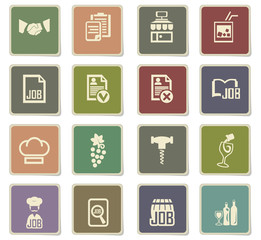job search icon set