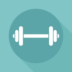 Dumbbell vector icon