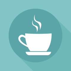 Coffee cup vector icon.