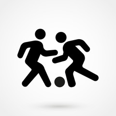 Soccer Playing icon vector