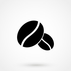 Fototapeta premium Coffee bean icon, vector