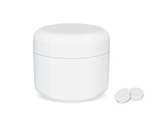 package with medicines for your design and logo. It is easy to change the color of the box. EPS10