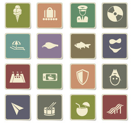 travel icon set