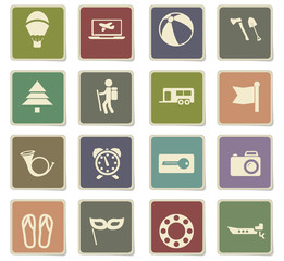 travel icon set