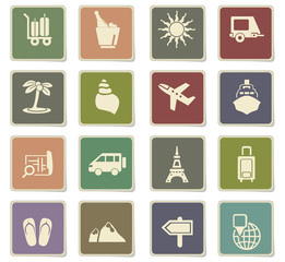 travel icon set